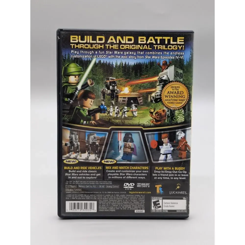 LEGO Star Wars II: The Original Trilogy PS2 Playstation 2 Game Tested
